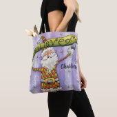 Cute Cartoon Kerstmis, geloof ik in Santa Claus Tote Bag (Dichtbij)