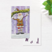 Cute Cartoon Kerstmis, geloof ik in Santa Claus Visitekaartje (Bureau)