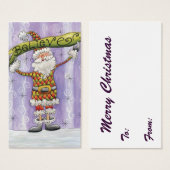 Cute Cartoon Kerstmis, geloof ik in Santa Claus Visitekaartje (Voorkant /achterkant)