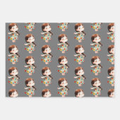 Cute Cartoon Kids & Rainbow Characters Inpakpapier Vel (Voorkant 2)