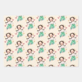 Cute Cartoon Kids & Rainbow Characters Inpakpapier Vel (Voorkant)