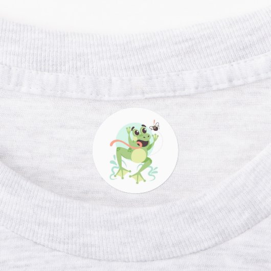 Cute Cartoon kikkerlabels Labels (Aangebracht)