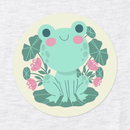 Cute Cartoon kikkerlabels Labels (Design 1)