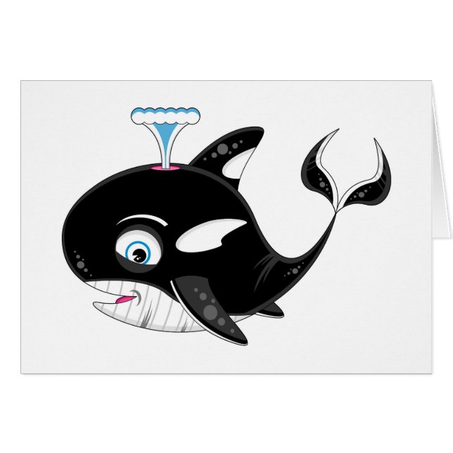 Cute Cartoon Killer Whale (Voorkant Horizontaal)