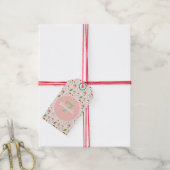 Cute Cartoon Kip Illustratie Cadeaulabel (Met Touw)