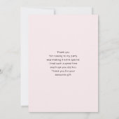 Cute Cartoon Kitten in a Box with Hearts Bedankkaart (Achterkant)