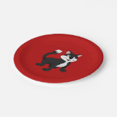 Cute cartoon kitten papieren bordje (Gekanteld)