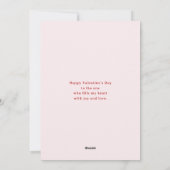 Cute Cartoon Kitten with Hearts Valentine's Feestdagenkaart (Achterkant)