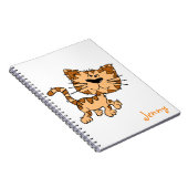 Cute Cartoon Kitty Cat Notitieboek (Rechterzijde)