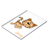 Cute Cartoon Kitty Cat Notitieboek (Linkerzijde)