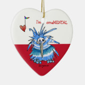 Cute Cartoon KIwi Heart Ornament (Rechts)