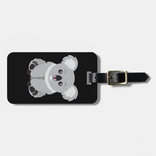 Cute cartoon Koala Beer Bagagelabel (Voorkant horizontaal)