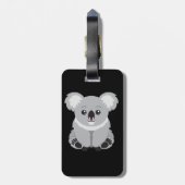 Cute cartoon Koala Beer Bagagelabel (Achterkant verticaal)