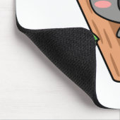 Cute Cartoon Koala Beer over de Eucalyptusboom Muismat (Hoek)