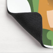 Cute Cartoon Koe en Nice Cuppa Mousepad Muismat (Hoek)