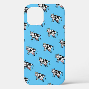 Cute Cartoon Koe Pattern on Blue Case-Mate iPhone Case