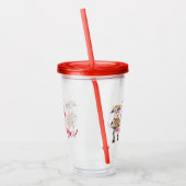 Cute cartoon koeienkoeientumbler acryl drinkbeker (Links)