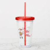 Cute cartoon koeienkoeientumbler acryl drinkbeker (Voorkant)