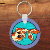 CUTE CARTOON KOI FISH ROUND SLEUTELHANGER (Voorkant)