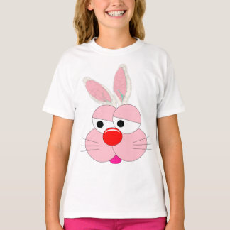 Cute Cartoon Konijn Grafische T-shirt - Hop naar a
