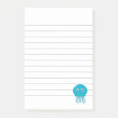 Cute Cartoon Kwallen Lining  Post-it® Notes (Voorkant)