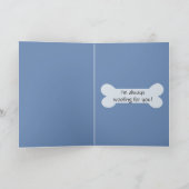 Cute Cartoon Labrador Retriever Wenskaart Kaart (Binnen)