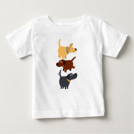 Cute Cartoon Labradors in 3 Flavors Baby T-Shirt