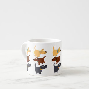Cute Cartoon Labradors in 3 Flavors Espresso Mok