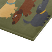 Cute Cartoon Labradors in 3 Flavors snijvlak Snijplank (Hoek)