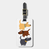 Cute Cartoon Labradors in 3 FlavurenBagagelabel Bagagelabel (Voorkant verticaal)