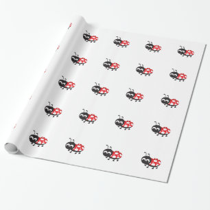 Cute Cartoon Ladybug Cadeaupapier