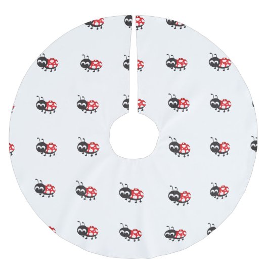 Cute Cartoon Ladybug Kerstboom Rok (Voorkant)