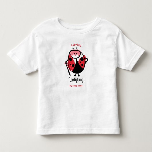 Cute Cartoon Ladybug Kinder Shirts (Voorkant)