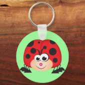 Cute Cartoon Ladybug Sleutelhanger (Voorkant)