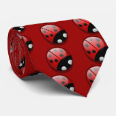 Cute Cartoon Ladybug Stropdas (Opgerold)