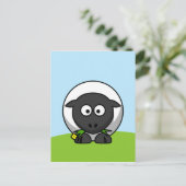 Cute Cartoon Lamb Briefkaart (Staand voorkant)