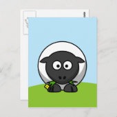 Cute Cartoon Lamb Briefkaart (Voorkant / Achterkant)