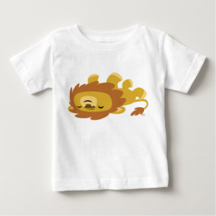 Cute Cartoon Lazy Lion Baby T-Shirt