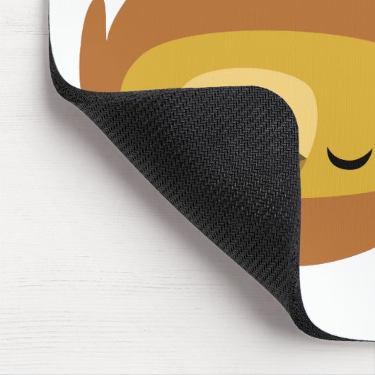 Cute Cartoon Lazy Lion mousepad Muismat (Hoek)
