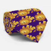 Cute Cartoon Lazy Lion Stropdas (Opgerold)