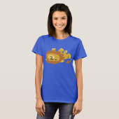 Cute Cartoon Lazy Lion Women T shirt (Voorkant volledig)