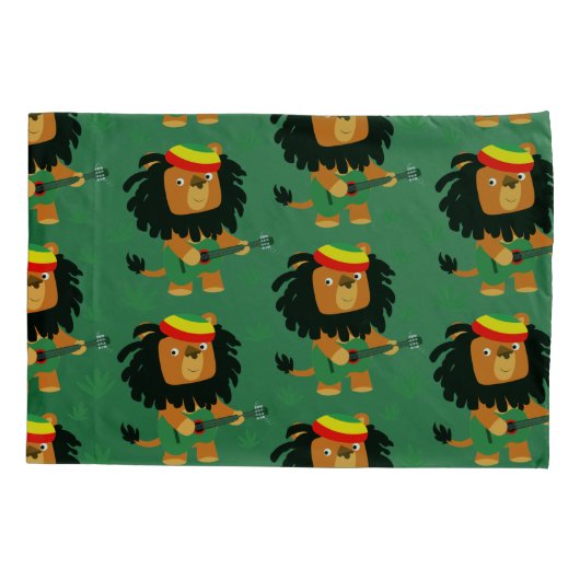 Cute Cartoon leeuw van Zion Kussensloop (Achterkant)