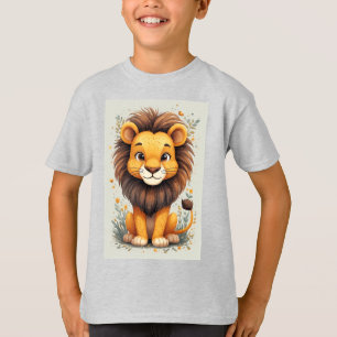 Cute cartoon leeuwen babykamer decoratie t-shirt