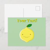 Cute Cartoon Lemon Briefkaart (Voorkant / Achterkant)