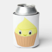 Cute Cartoon Lemon Cupcake Blikjeskoeler (Blikje Voorkant)
