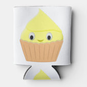 Cute Cartoon Lemon Cupcake Blikjeskoeler (Voorkant)