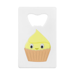 Cute Cartoon Lemon Cupcake Creditkaart Flessenopener