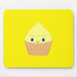 Cute Cartoon Lemon Cupcake Muismat