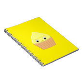 Cute Cartoon Lemon Cupcake Notitieboek (Rechterzijde)