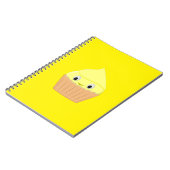 Cute Cartoon Lemon Cupcake Notitieboek (Linkerzijde)